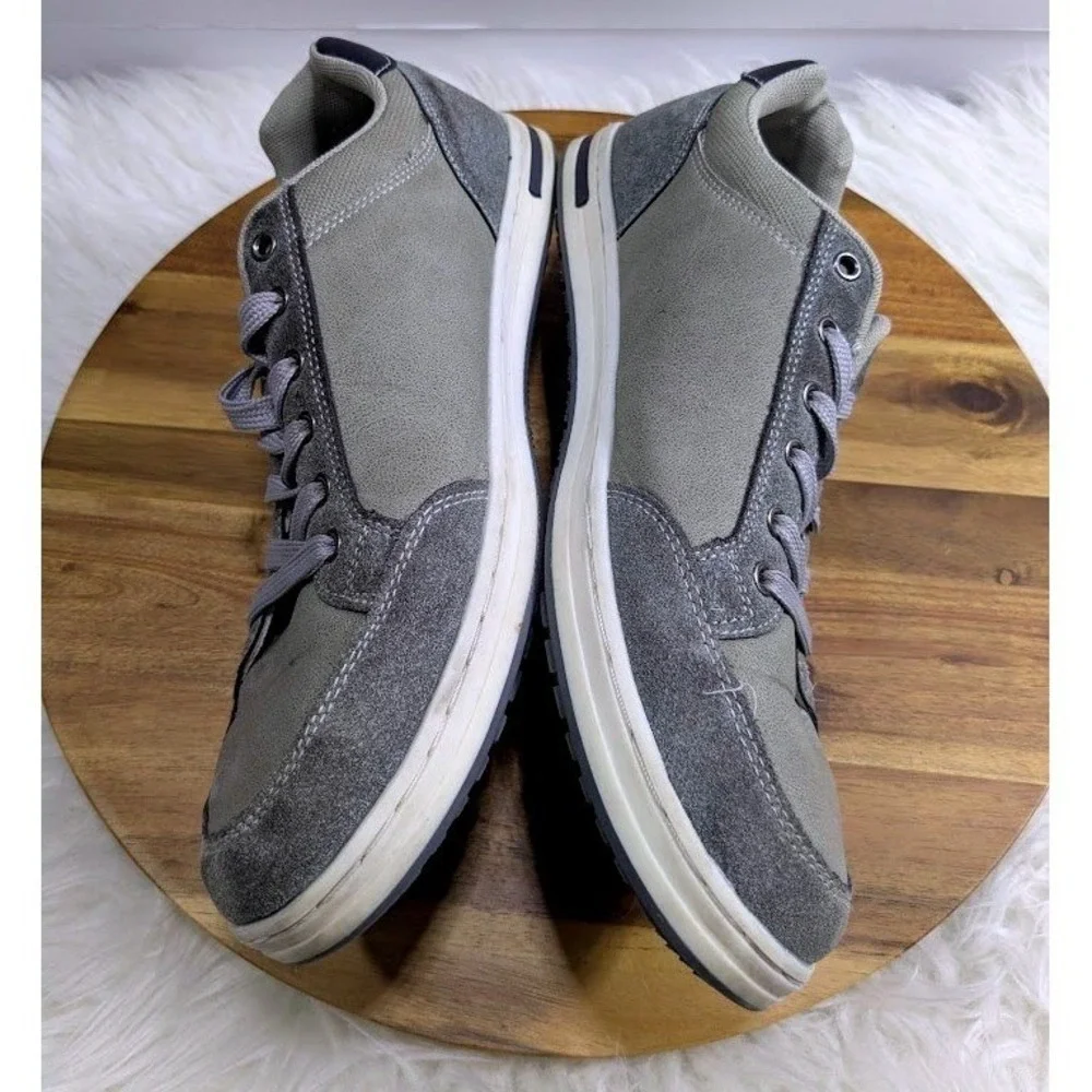 Arrigo Bello Mens Grey Fashion Sneakers Size 10.5 Low Top Lace Up Shoes A0257-4